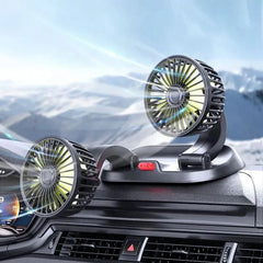 Double Headed Fan For Cars & Vehicles